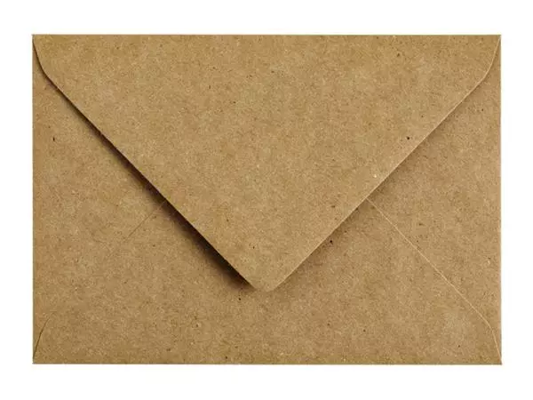 Een Envelop Papicolor C6 114x162mm kraft bruin koop je bij NiceSupplies.nl