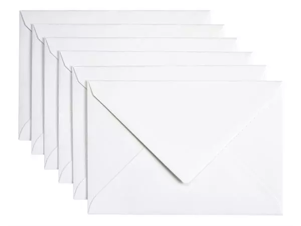 Een Envelop Papicolor C6 114x162mm metallic parelwit koop je bij Totaal Kantoor Goeree