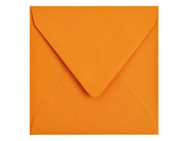 Een Envelop Papicolor 140x140mm oranje pak à 6 stuks koop je bij Buro De Peuter