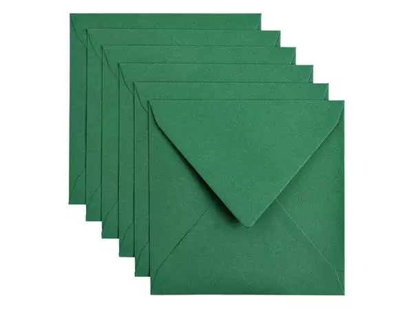 Een Envelop Papicolor 140x140mm dennengroen koop je bij Van Hoye Kantoor BV