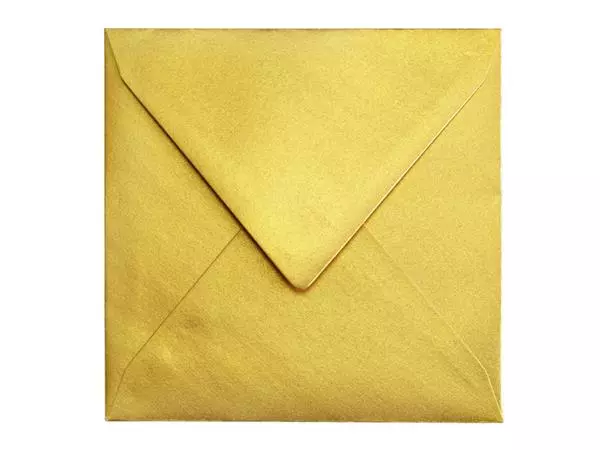 Envelop Papicolor 140x140mm metallic goud