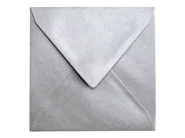 Een Envelop Papicolor 140x140mm metallic zilver pak à 6 stuks koop je bij NiceSupplies.nl