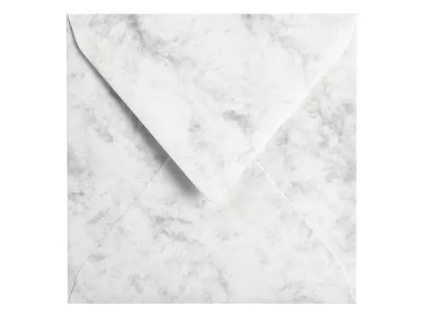 Een Envelop Papicolor 140x140mm marble grijs pak à 6 stuks koop je bij NiceSupplies.nl