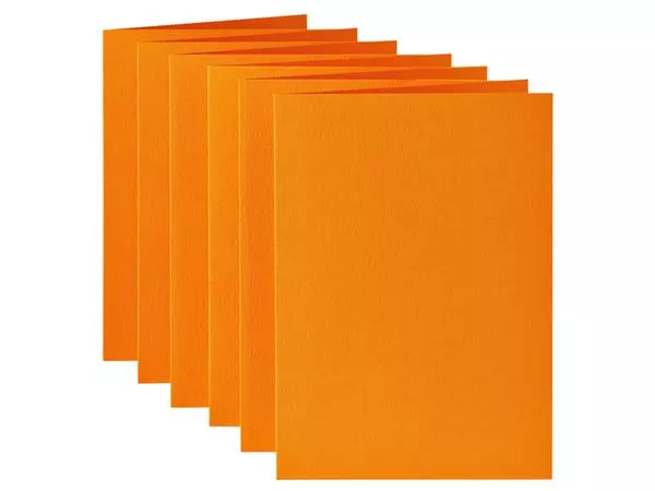 Een Correspondentiekaart Papicolor dubbel 105x148mm oranje pak à 6 stuks koop je bij Unimark Office B.V.