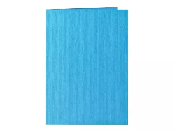 Correspondentiekaart Papicolor dubbel 105x148mm hemelsblauw pak à 6 stuks