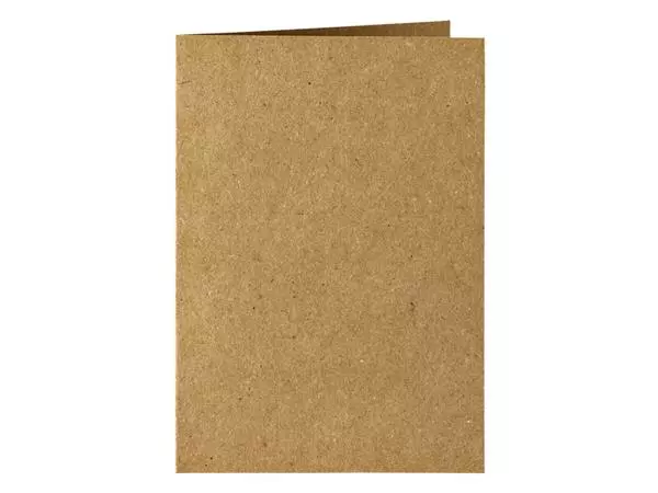 Een Correspondentiekaart Papicolor dubbel 105x148mm bruin pak à 6 stuks koop je bij EconOffice