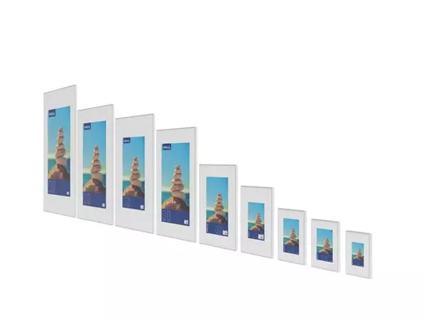 Een Fotolijst MAUL design 21x30cm aluminium frame zilver koop je bij EconOffice