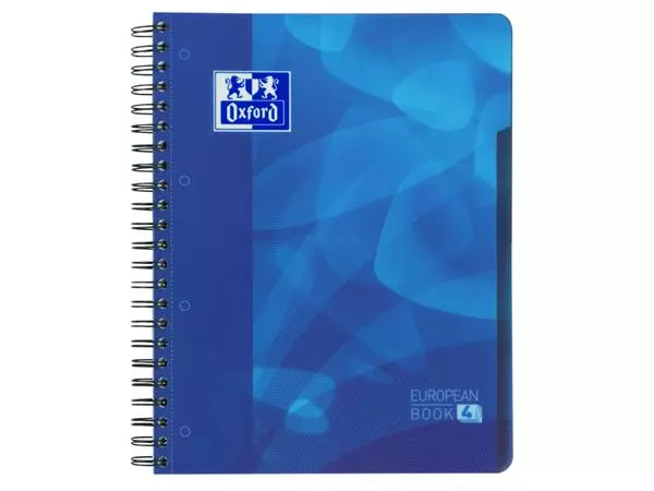 Een Cahier Projet Oxford School A4+ ligné 4 perf 240 pages 80g bleu koop je bij QuickOffice BV