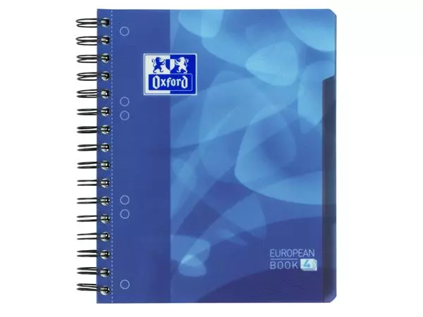 Een Cahier Projet Oxford School A5+ ligné 6 perf 240 pages bleu koop je bij QuickOffice BV