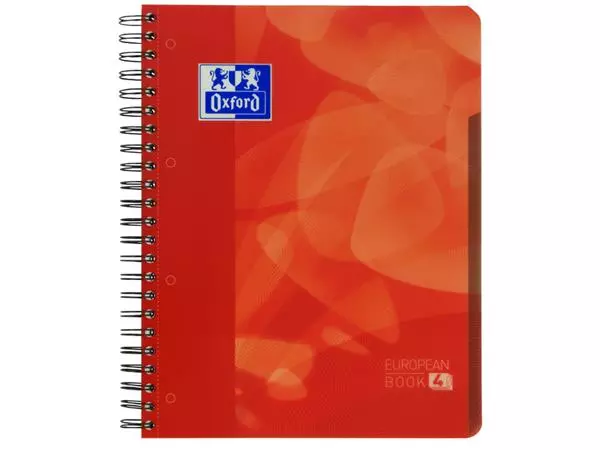 Een Projectboek Oxford School A4+ ruit 5x5mm 4-gaats 240 pagina's rood koop je bij Van Hoye Kantoor BV