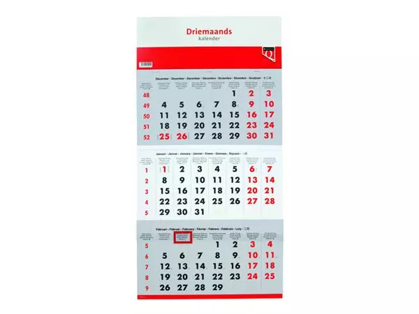 Een 3-Maandskalender 2024 Quantore koop je bij Van Leeuwen Boeken- en kantoorartikelen