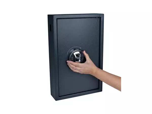 Een Sleutelkast Pavo high security met fingerprintslot 50 haken 550x400x100mm koop je bij NiceSupplies.nl