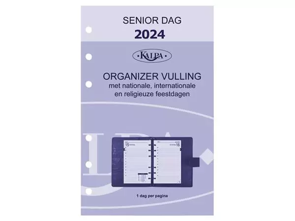 Een Agendavulling 2025 Kalpa Senior 1dag/1pagina koop je bij MV Kantoortechniek B.V.