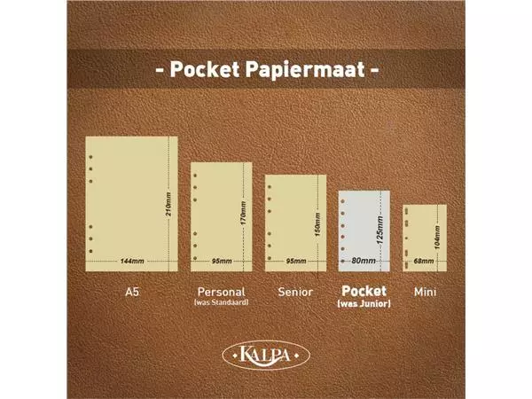 Een Agendavulling 2025 Kalpa Pocket 1dag/1pagina koop je bij NiceSupplies.nl