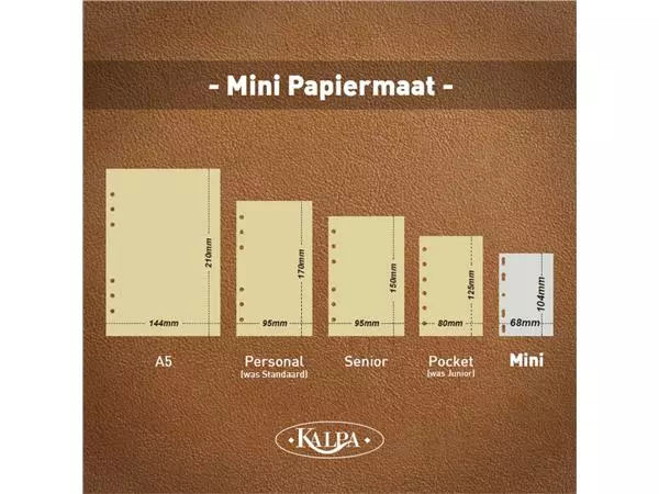 Een Agendavulling 2025 Kalpa Mini 7dagen/2pagina's koop je bij NiceSupplies.nl