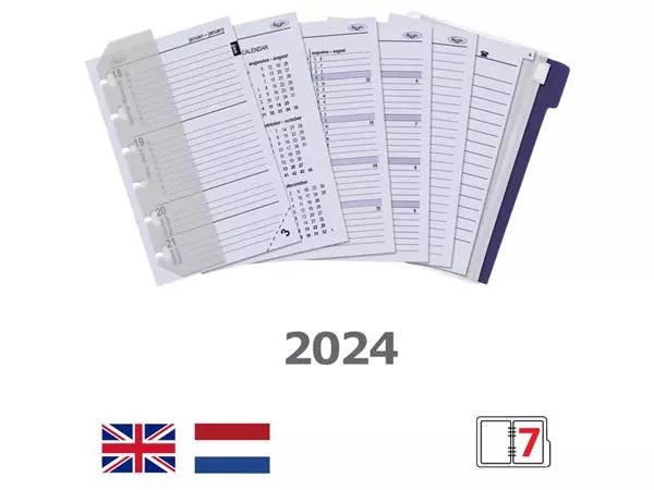 Een Agendavulling 2025 Kalpa Pocket jaardoos 7dagen/2pagina' koop je bij Van Leeuwen Boeken- en kantoorartikelen