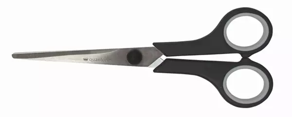 Een Schaar Quantore 170mm soft grip zwart koop je bij QuickOffice BV