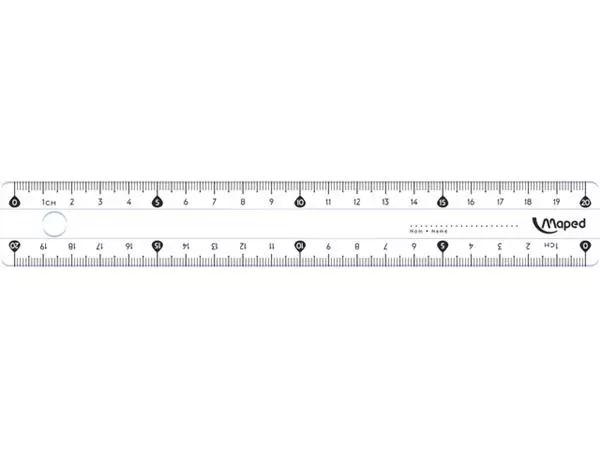 Een Liniaal Maped Classic 20cm koop je bij EconOffice