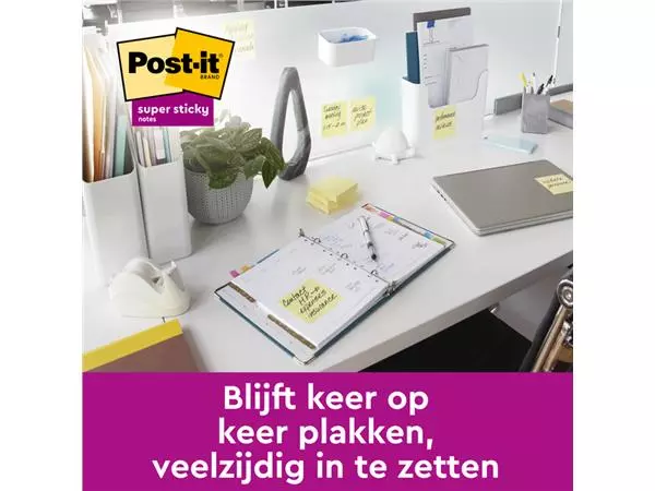 Een MEMOBLOK POST-IT 6920 SUPER STICKY 76X76MM GEEL koop je bij Kantoorvakhandel van der Heijde