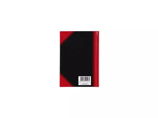 Een Notitieboek Bantex zwart/rood A6 lijn 70gr 96vel koop je bij KantoorProfi België BV
