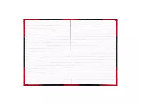 Een Notitieboek Bantex zwart/rood A5 lijn 70gr 96vel koop je bij Van Hoye Kantoor BV