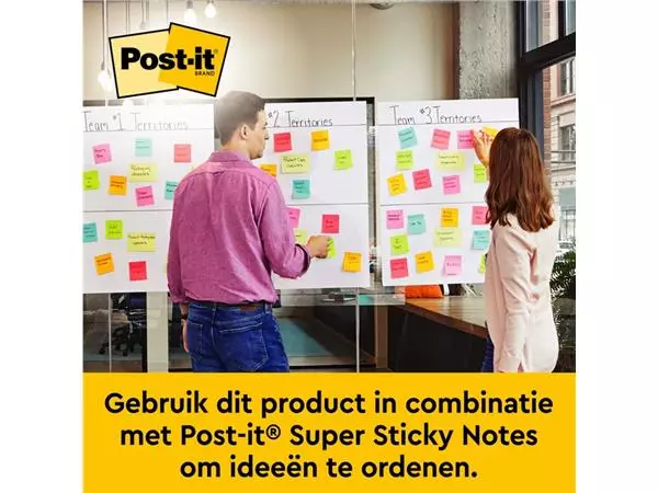 Een MEETING CHART POST-IT 563R SUPER STICKY TAFEL WIT koop je bij Kantoorvakhandel van der Heijde