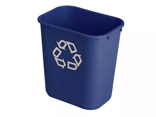 Een Papierbak Rubbermaid recycling medium 26L blauw koop je bij L&N Partners voor Partners B.V.