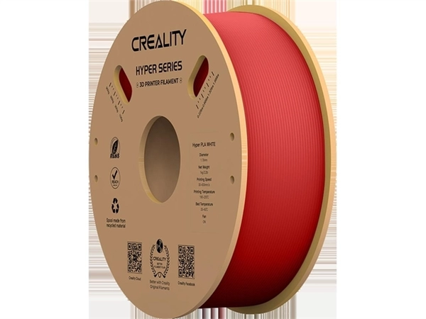 Een 3D Filament Creality Hyper PLA 1.75mm Rood 1kg koop je bij MegaOffice