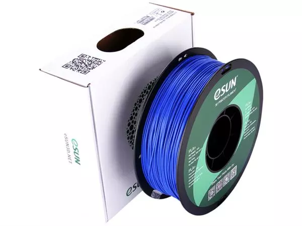 Een 3D Filament Esun 1.75mm PLA 1kg blauw koop je bij Van Leeuwen Boeken- en kantoorartikelen