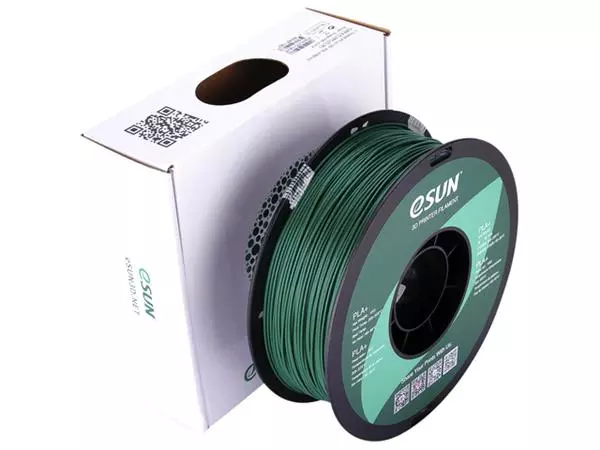 Een 3D Filament Esun 1.75mm PLA 1kg donker groen koop je bij KantoorProfi België BV
