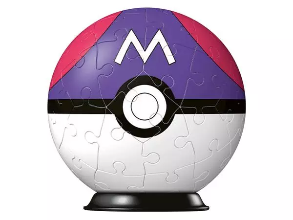 Een 3D puzzel Ravensburger Pokemon Masterbal 54 stukjes koop je bij KantoorProfi België BV