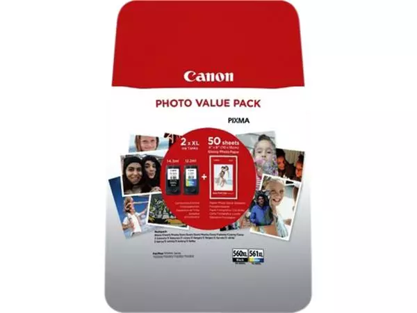 Een Inktcartridge Canon PG-560XL CL-561XL photo value koop je bij KantoorProfi België BV