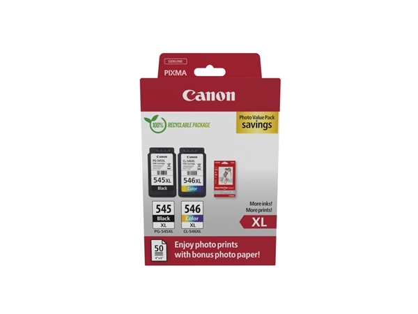 Een Inktcartridge Canon PG-545XL + CL-546XL zwart + kleur koop je bij NiceSupplies.nl