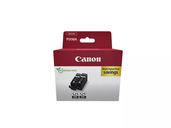 Een Inktcartridge Canon PGI-525 zwart 2x koop je bij QuickOffice BV