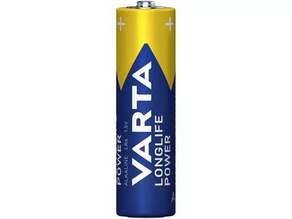 Een Batterij Varta Longlife Power 4xAA koop je bij Kantoorvakhandel van der Heijde