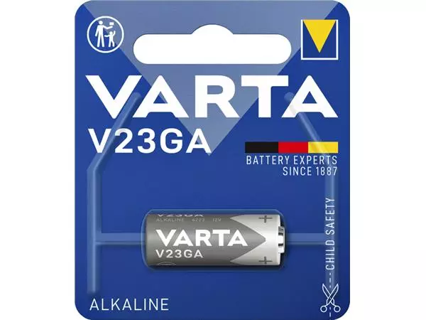 Een Batterij Varta V23GA alkaline blister à 1stuk koop je bij KantoorProfi België BV