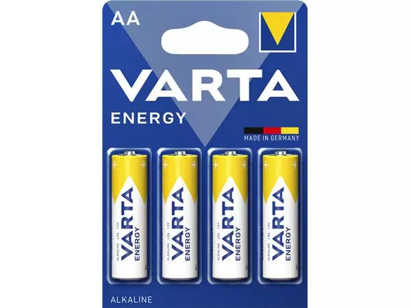 Een Batterij Varta Energy 4xAA koop je bij Van Leeuwen Boeken- en kantoorartikelen
