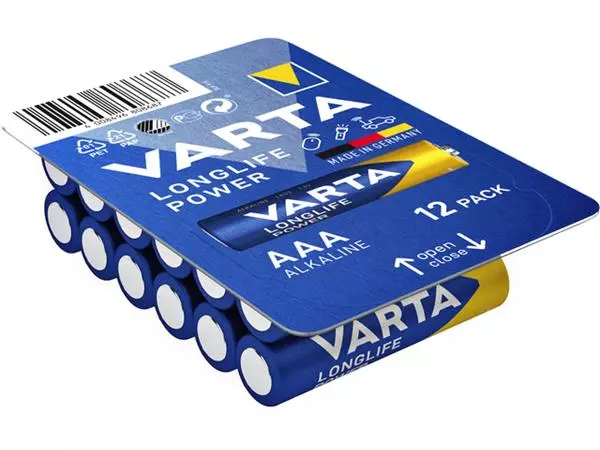 Batterij Varta Longlife Power big box 12xAAA