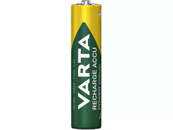 Een BATTERIJ OPLAADB VARTA AAA HR3 1000MAH READY2USE koop je bij Kantoorvakhandel van der Heijde