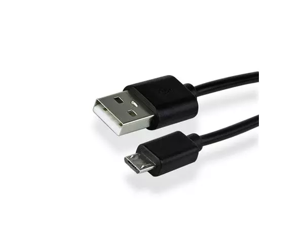 Een Kabel Green Mouse USB Micro-A 2.0 1 meter zwart koop je bij NiceSupplies.nl