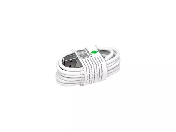 Een Kabel Green Mouse USB Lightning-A 1 meter wit koop je bij EconOffice