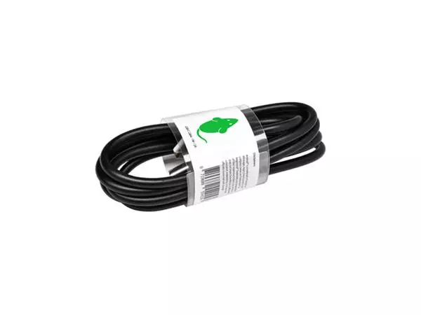 Een Kabel Green Mouse USB C-A 2.0 1 meter zwart koop je bij Totaal Kantoor Goeree