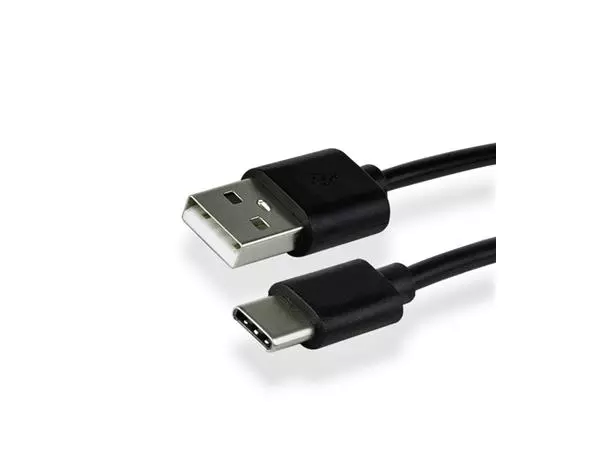 Een Kabel Green Mouse USB C-A 2.0 1 meter zwart koop je bij NiceSupplies.nl