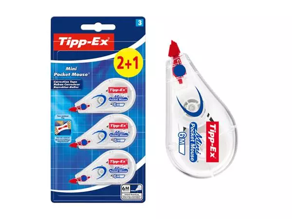 Een CORRECTIEROLLER TIPP-EX MINI POCKET MOUSE 5MM koop je bij Kantoorvakhandel van der Heijde