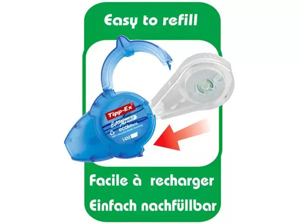 Een Correctieroller Tipp-ex easy refill ecolutions 5mmx14m koop je bij Alles voor uw kantoor