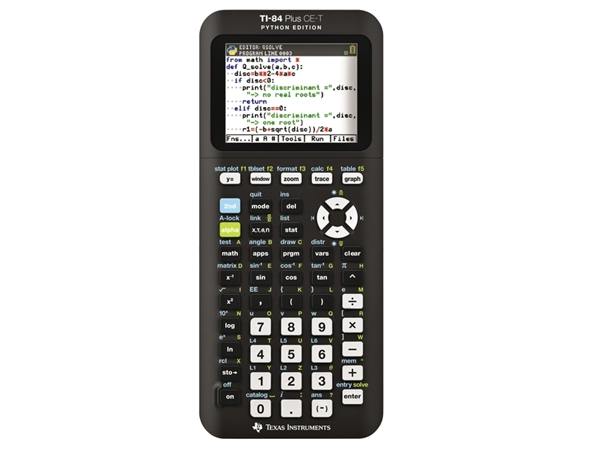 Een REKENMACHINE TI-84 PLUS CE-T PYTHON EDITION koop je bij Kantoorvakhandel van der Heijde