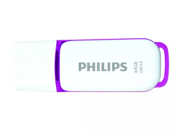 Een USB-stick 3.0 Philips Snow Edition Magic Purple 64GB koop je bij KantoorProfi België BV