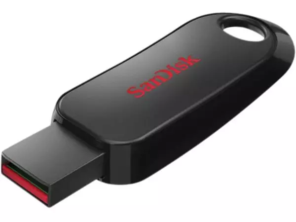 Een USB-stick 2.0 Sandisk Cruzer Snap 128GB koop je bij MV Kantoortechniek B.V.