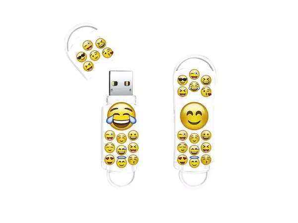 Een USB-Stick 2.0 Integral Xpression 64GB Emoji koop je bij L&N Partners voor Partners B.V.