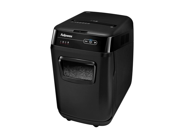 Een Destructeur Fellowes Automax 200C particules 4x38mm koop je bij Van Hoye Kantoor BV